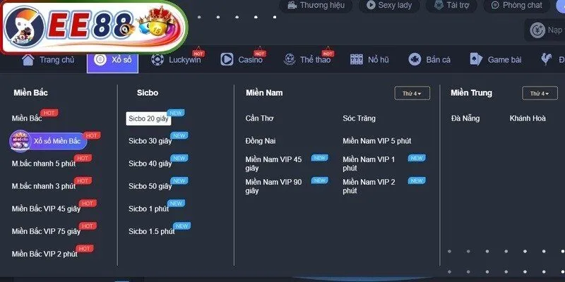 Trải nghiệm không gian đặt cược số học hiện đại tại xổ số EE88